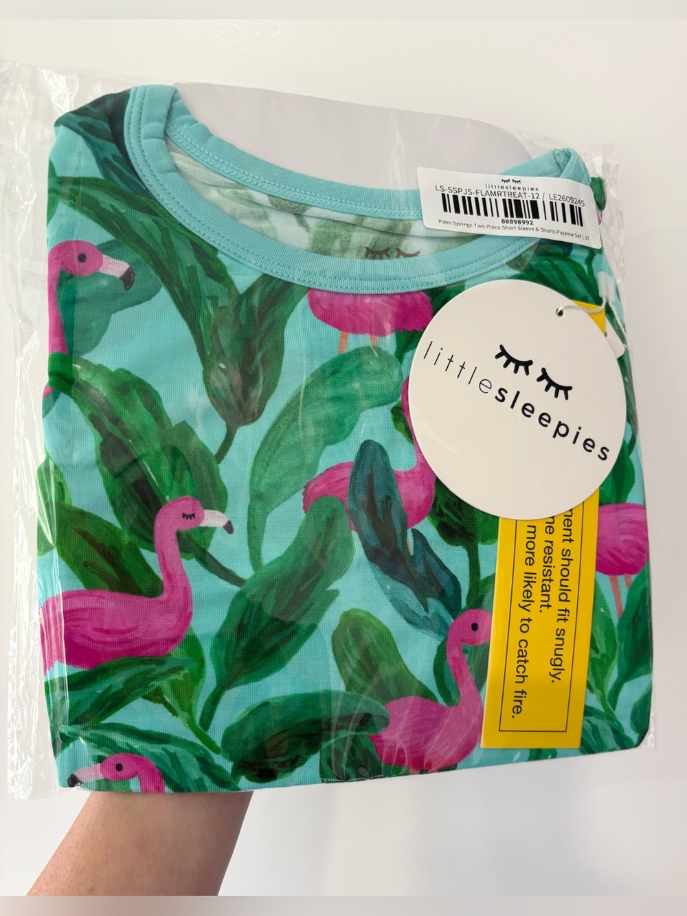 Little Sleepies Palm Springs Two Piece Short Sleeve and Shorts PJ Set 3T NIB